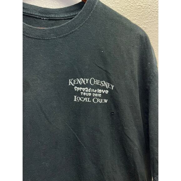 Kenny Chesney Shirt Spread The Love Tour Local Crew Concert X-Large Tee Shirt - Picture 3 of 10